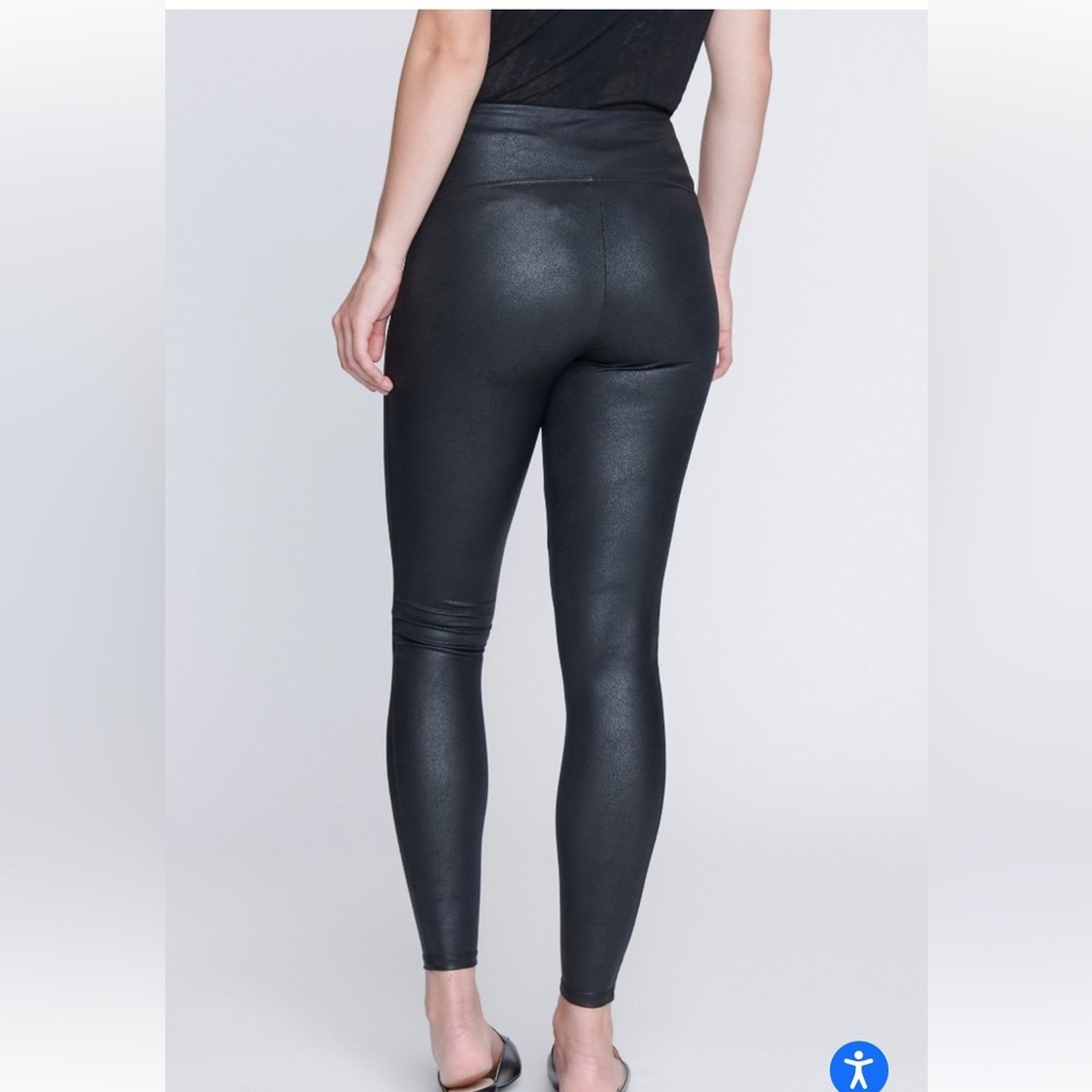 Seven7 Faux Leather High Rise Sculpting Leggings - Picture 2 of 6